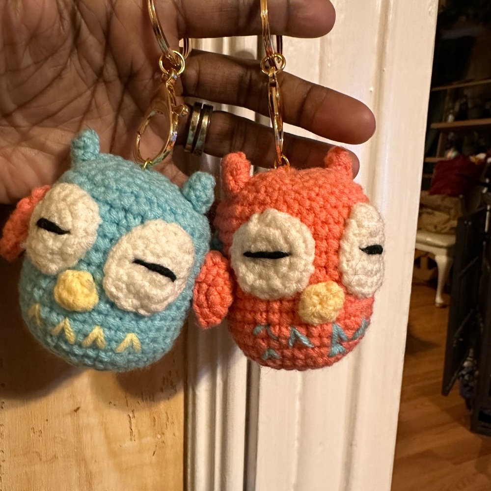 Handmade Owl keychain